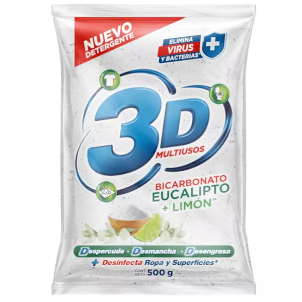 Detergente 3d Eucalipto + Limon 500g