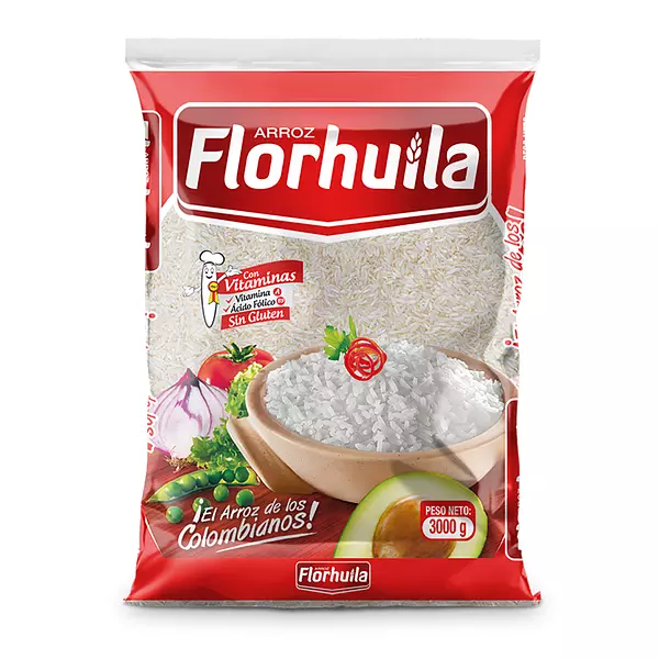 Arroz Flor Huila 3000g