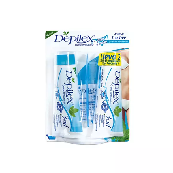 Crema Depilatoria Depilex Bikini y Axilas 2*100g