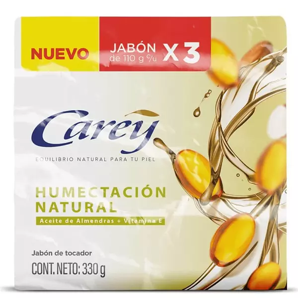 Jabon de Baño Carey Humectacion Natural 3*110g