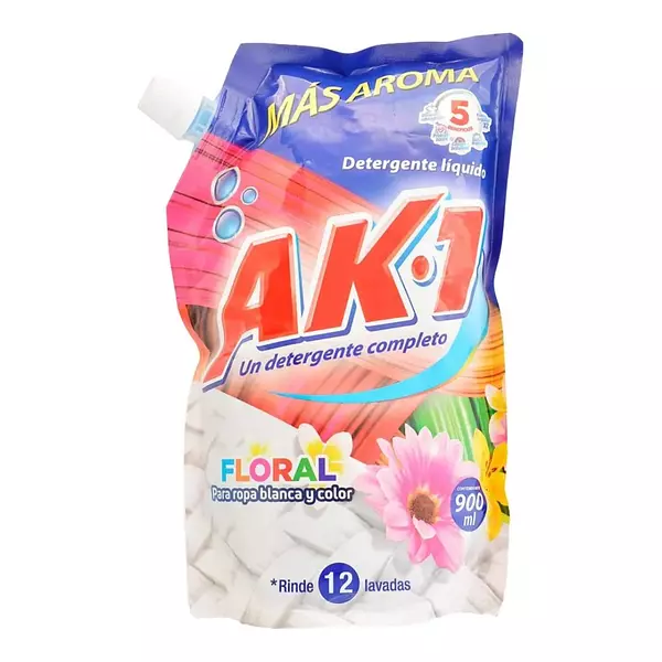 Detergente Ak1 Doypack Floral 900ml