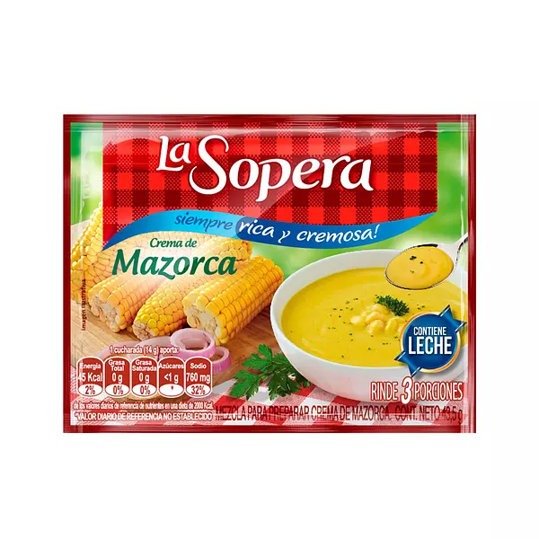 Sopera 3 Por Crema Mazorca T.