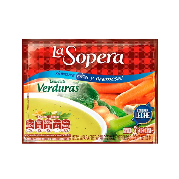 Sopera 3 Por Crema Verduras