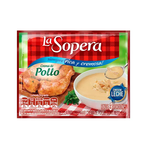 Sopera 3 Por Crema Pollo