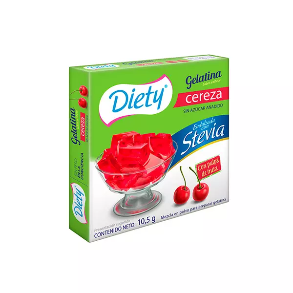 Gelatina Diety Stevia Cereza 10.5g