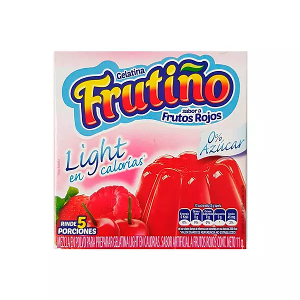 Gelatina Frutiño Line Frutos Rojos 11.2g