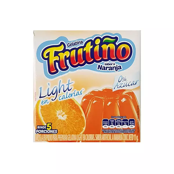 Gelatina Frutiño Line Naranja 11.2g