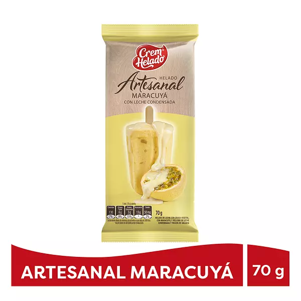 Helado Crem Helado Artesanal Maracuya 70g