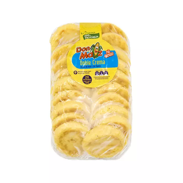 Arepa Don Maiz con Queso Doble Crema 500g