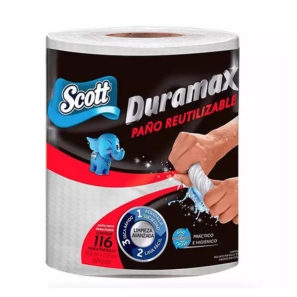 Toalla Cocina Scott Duramax 2en1