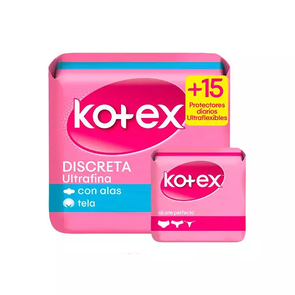 Toalla Higienica Kotex Discreta 6und + 6 Und