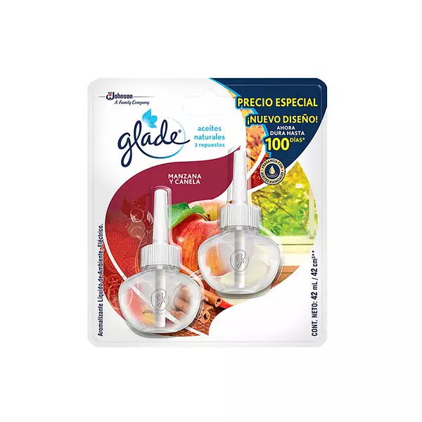 Glade Aceite Manzana Canela Rpto x 2