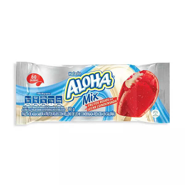 Helado Aloha Paleta Frutos R./L. Condensada 80g