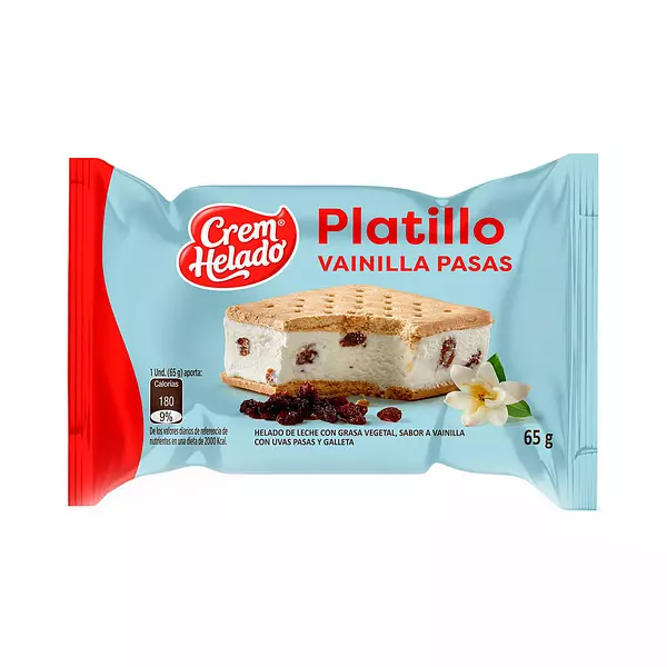 Helado Crem Helado con Galleta Vainilla Pasas 65g