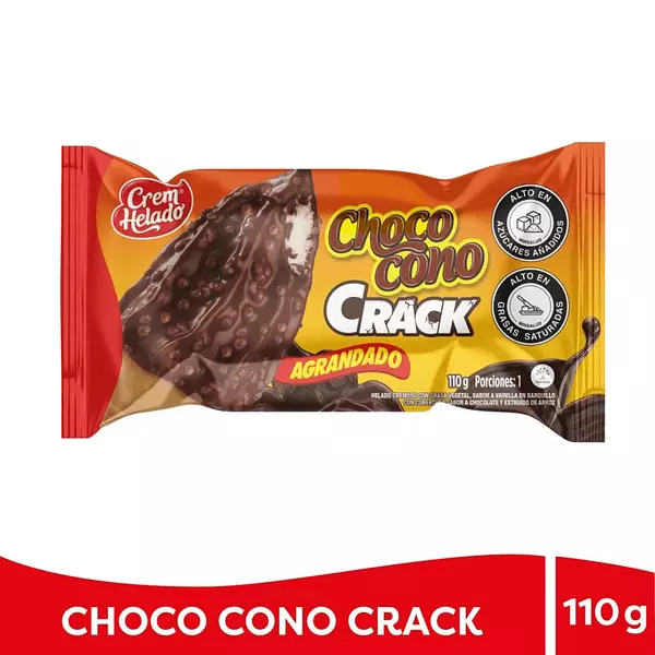 Helado Crem Haldo Choco Crack Agrandado 110g