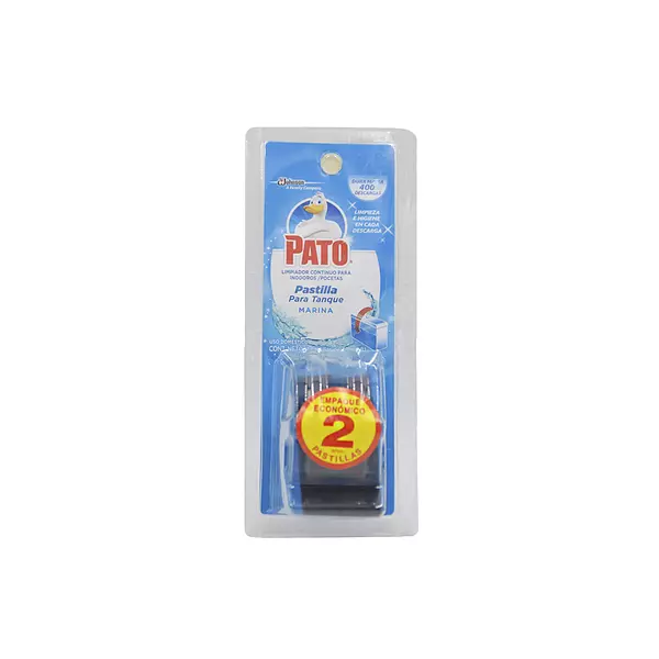 Desinfectante Pato Tanque 48gr Azul Repuesto x 2