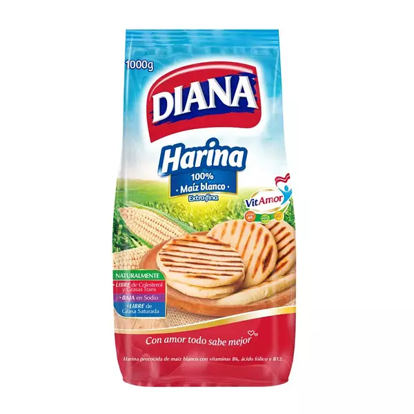 Harina de Maiz Bl Diana 1000g