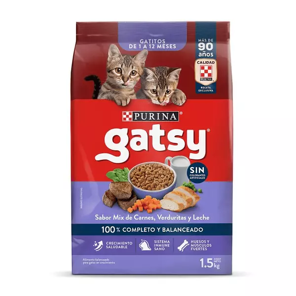 Alimento para Gatos Gatsy Carne y Verduras 1.5k