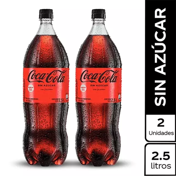 Gaseosa Coca Cola Sin Azucar 2*2.5l