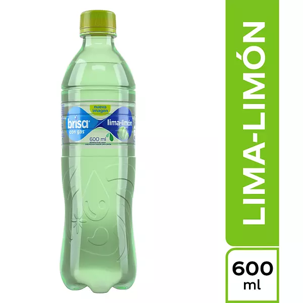 Agua Brisa Pet 600ml Gas Lima Limon