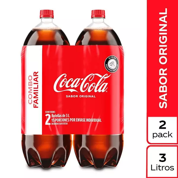 Gaseosa Coca Cola 2*3l