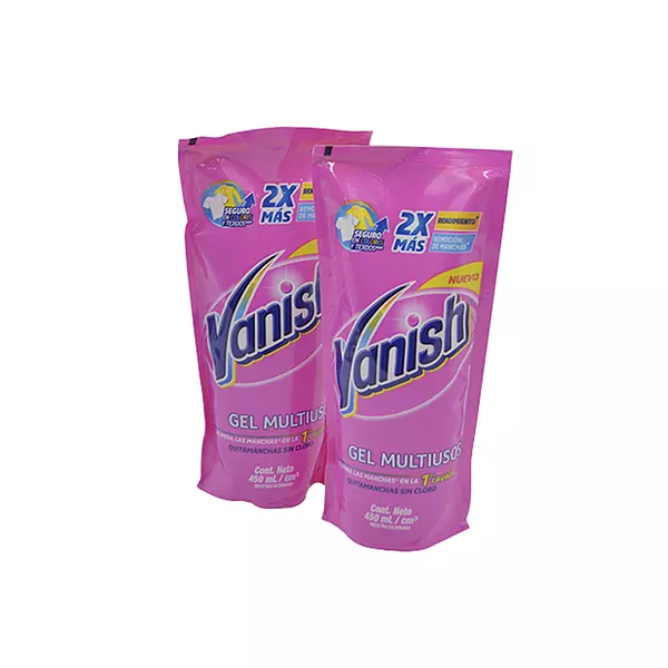 Desmanchador Vanish Rosa Doypack 2*450ml