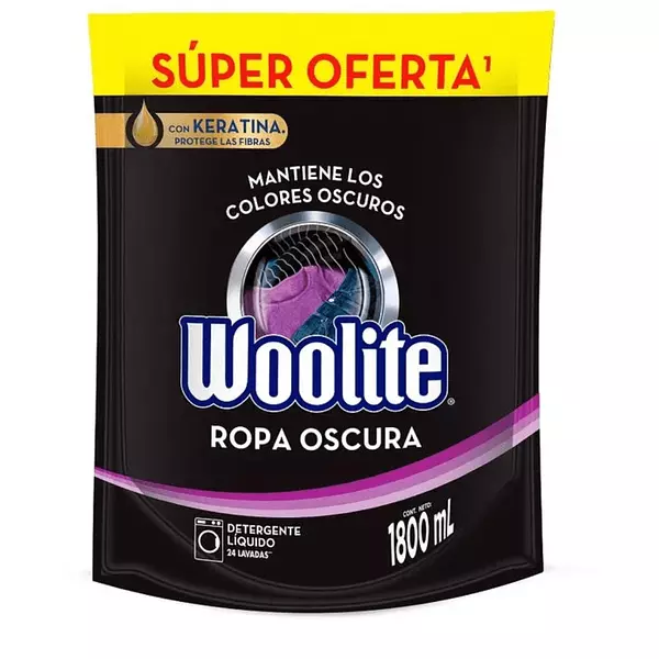 Detergente Woolite Black Doypack 1.8 L