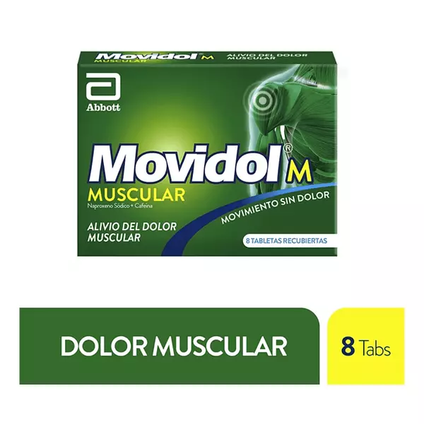 Movidol Muscular 8 Tabletas