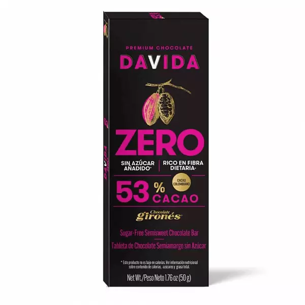 Chocolate Davida Zero 53% 50g