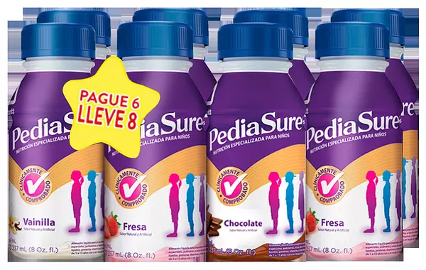 Pediasure 220ml Pague 6 Lleve 8