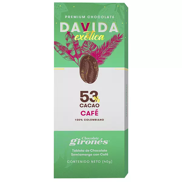 Chocolatina Davida Exo. x 40gr Café