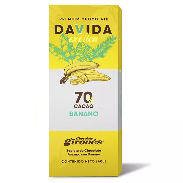 Chocolatina Davida Exot. Banano 40g