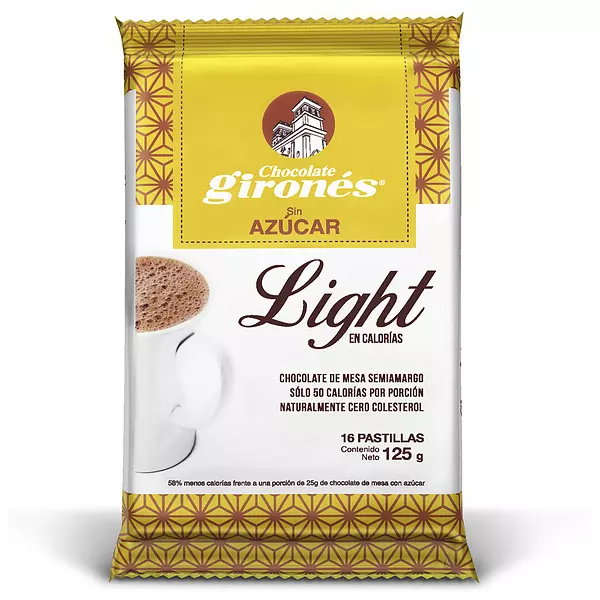 Chocolate Girones Light x 125gr Sin Azucar