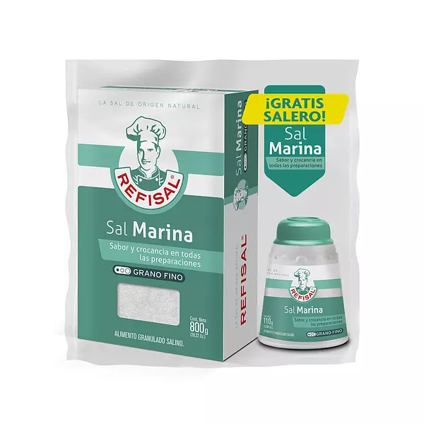 Sal Marina Refisal Caja 800g Gts Salero