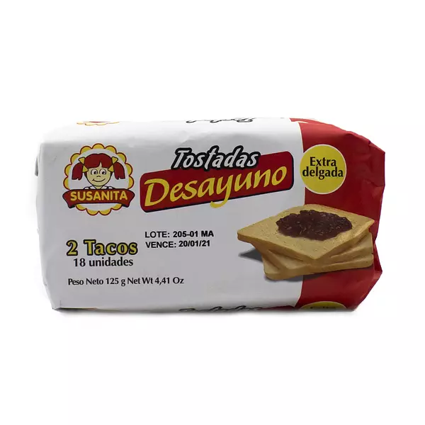 Tostada Susanita Tipo Desayuno 125g