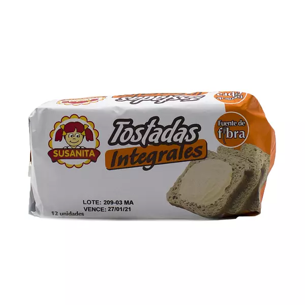 Tostada Susanita Tipo Desayuno Integral 125g