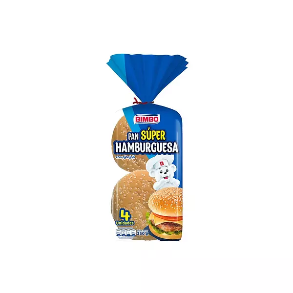 Pan Hamburguesa Bimbo Super 4*87.5g