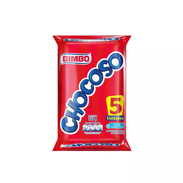 Inact Ponque Bimbo Chocoso 5*65g