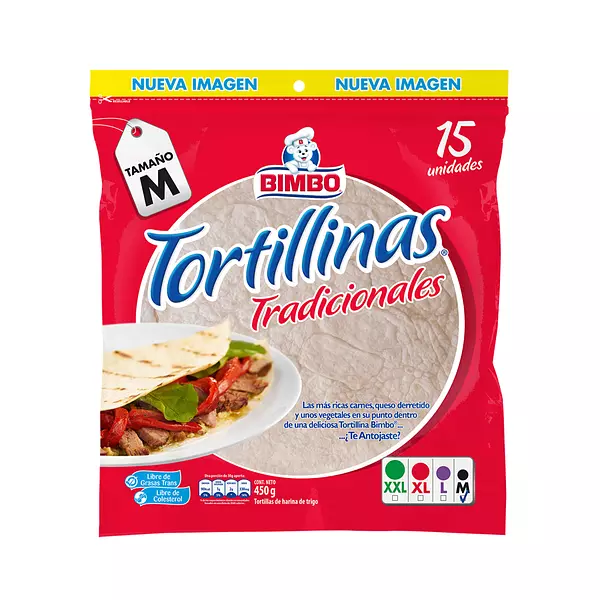 Tortillinas Bimbo Rapiditas M 15*30g