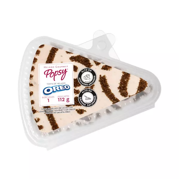 Torta de Helado Popsy Porcion Oreo 112g