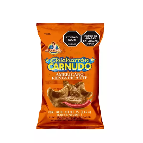 Chicharron Carnudo Fiesta La Victoria Picante 75g