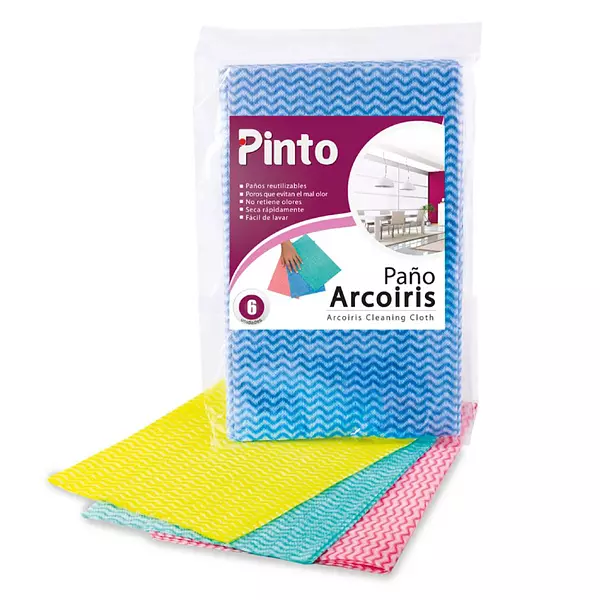 Paño Pinto Arcoiris 6 Und