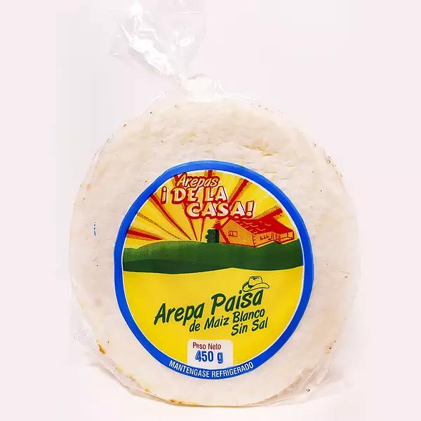 Arepa de La Casa Paisa Sin Sal 450g