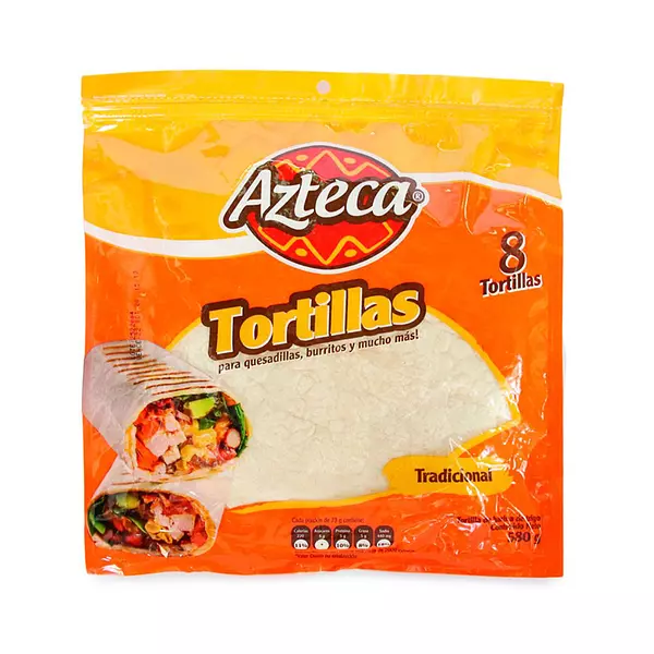 Tortilla Tradicional Azteca 8 Und/580g