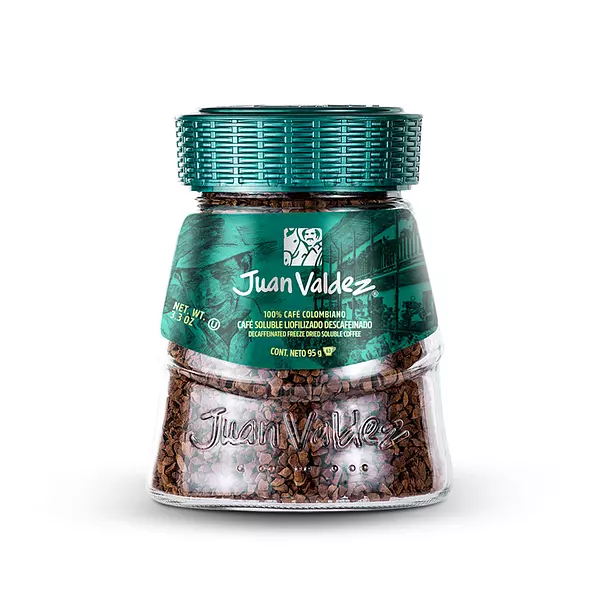 Cafe Juan Valdez Liofilizado Descafeinado 95g