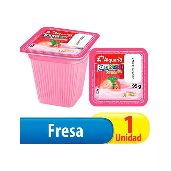 Yogurt Alqueria Fortikids Cremosito 95g