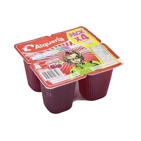 Gelatina Alqueria Fortikids Cereza Fourpack 90g