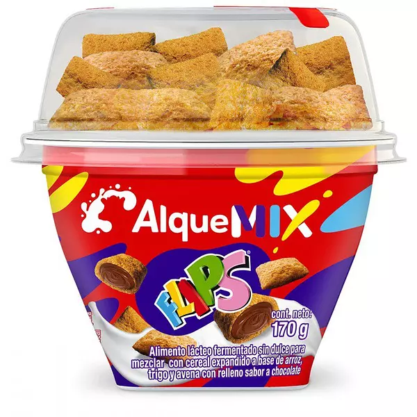 Yogurt con Cereal Alqueria Flips 170g