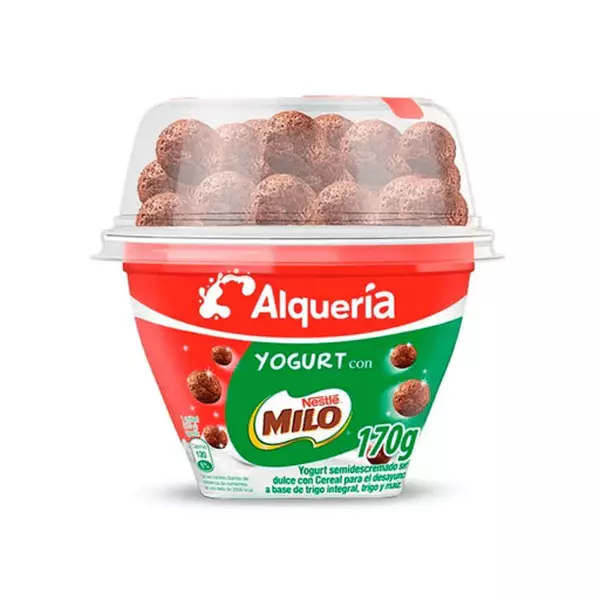 Yogurt con Cereal Alqueria Milo 170g