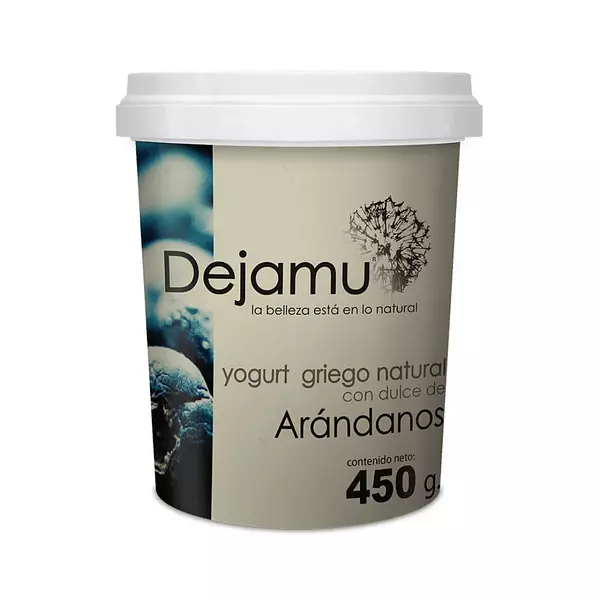 Yogurt Griego Dejamu Entero con Arandanos 450g